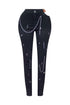Ashton Metal Trim Cut Out Skinny Pants